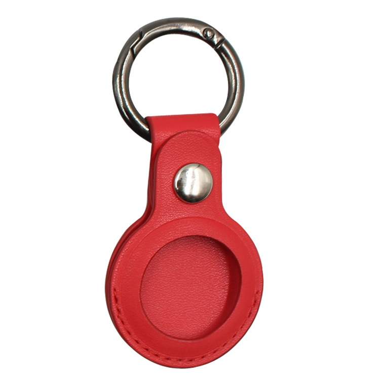 Luxury Airtag Leather Keychain